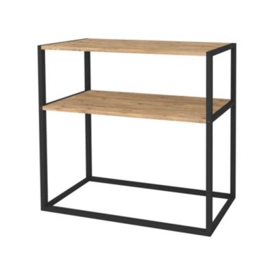 Venprodin - Console en métal avec présentoir moderne 90x90x34 Safir