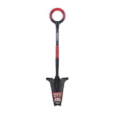 VENTEO Bêche Professionnelle Multifonctions RootSlayer - Pelle Acier Dents Crantées Ergonomique - Outillage de Jardin Sol Entretie