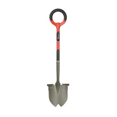 VENTEO - Pelle Ronde Rootslayer Dentée Acier Carbone Renforcé - Coupe Racines Épaisses Pénétration Sols Durs - Outil Jardinage Pui