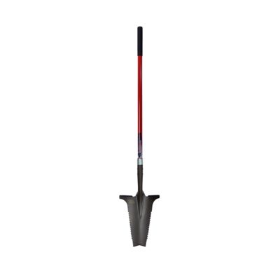 VENTEO - Pelle XL à Manche Allongé Rootslayer - Lame en V Dentée en Acier Carbone - Coupe Racines et Sols Durs - Bêche Jardinage p