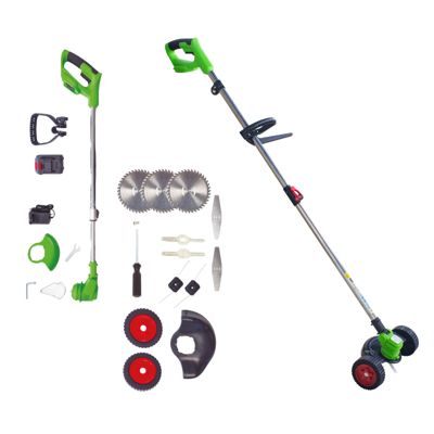 VENTEO - ROTORAZER 8en1 Tondeuse, Taille-bordures, Coupe-bordures Sans Fil - Coupe Bordure Batterie Multifonction 3 Angles 3 Haute