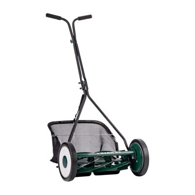 VENTEO - Tondeuse Hélicoïdale Manuelle 7 Lames de 40,6 cm avec Bac de Ramassage - Tondeuse Manuelle Coupe Hélicoïdale Sans Électri