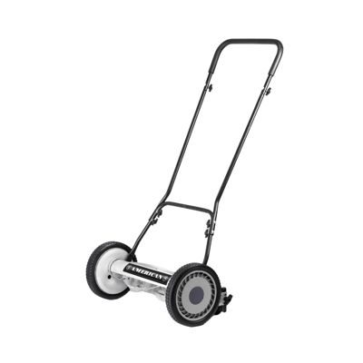 VENTEO - Tondeuse Manuelle Hélicoïdale 5 Lames 45 cm - Hauteur Réglable Sans Outil 1,27 à 6,3 cm - Tondeuse à Gazon Manuelle