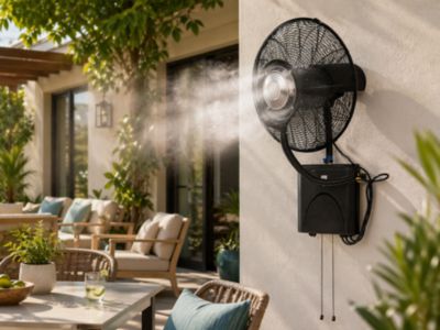 Le ventilateur brumisateur mural, un accessoire qui se différentie