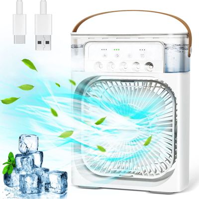 Ventilateur brumisateur,petit ventilateur silencieux,3 vitesses, USB ...