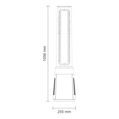 Ventilateur colonne blanc GHBF10-12HDC GoodHome