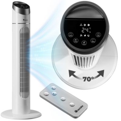 Ventilateur colonne oscillant 3 modes de ventilation et 3 niveaux de vitesse