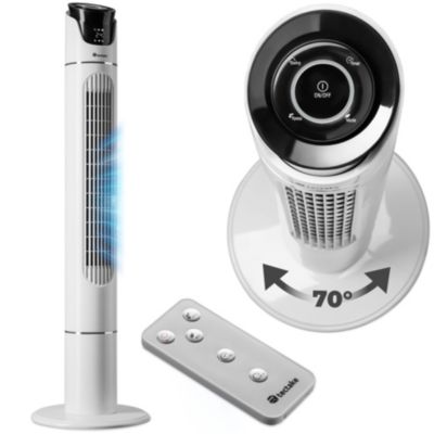 Ventilateur colonne oscillant 3 modes de ventilation et 3 niveaux de vitesse