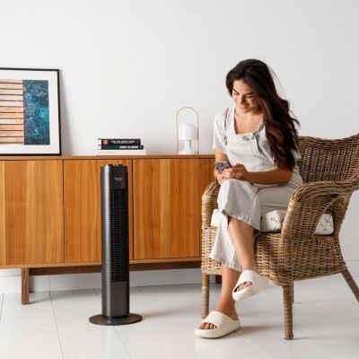 Ventilateur colonne oscillante 76 cm 3 vitesses Taurus Alpatec New Babel