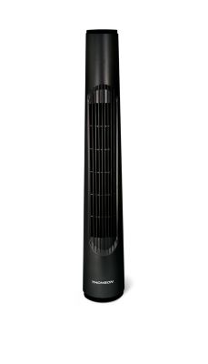 Ventilateur colonne oscillante noire 80 cm, 40W