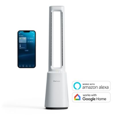 Ventilateur colonne sans pales premium OmniAir 104 cm avec purificateur d'air et contrôle via application