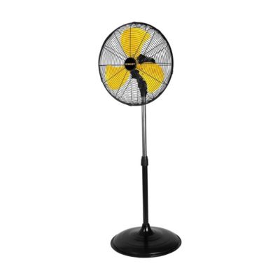 Ventilateur d'atelier 120W sur pied réglable 3 vitesses Oscillant acier Grille de sécurité STANLEY