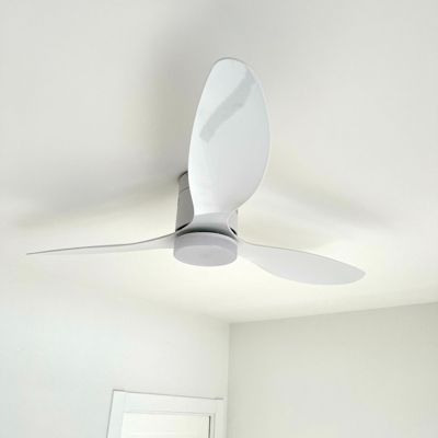 VENTILATEUR DE PLAFOND A PALES BLANC SAMARAT AVEC LED ET THERMOSTAT GARANTIE A VIE