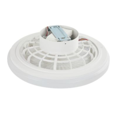 Ventilateur de plafond avec éclairage LED blanc Ø.50cm Seynave Ricardo