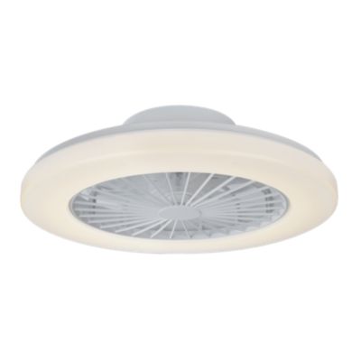 Ventilateur de plafond avec éclairage LED blanc Ø.50cm Seynave Ricardo
