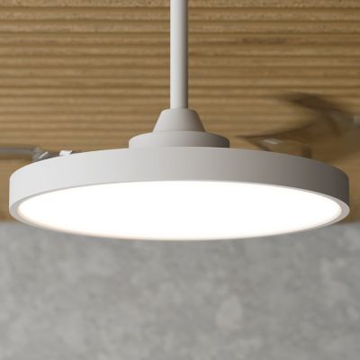 Ventilateur de plafond avec éclairage LED blanc pales retractables Ø.107 cm Sulion - télécommande incluse