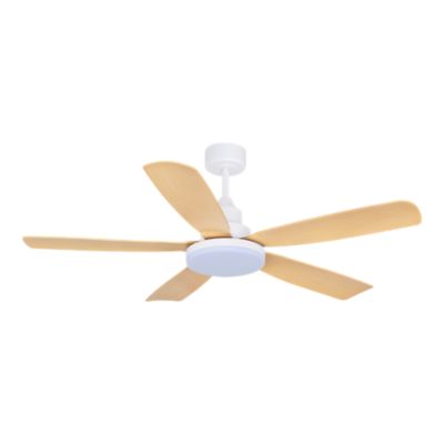 Ventilateur de plafond avec éclairage LED intégrée blanc pour pièce de 20 m² Ø. 92 cm GoodHome Marga