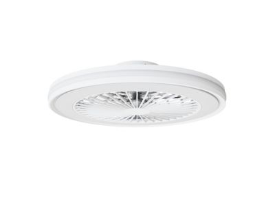 Ventilateur de plafond avec éclairage LED RGB blanc Ø.46 cm Seynave Sergio