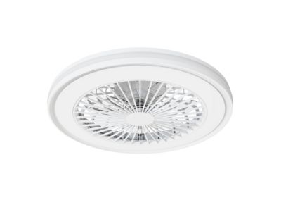 Ventilateur de plafond avec éclairage LED RGB blanc Ø.46 cm Seynave Sergio