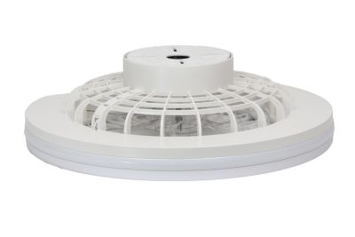 Ventilateur de plafond avec éclairage LED RGB blanc Ø.46 cm Seynave Sergio