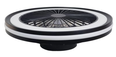 Ventilateur de plafond avec éclairage LED RGB noir Ø.46 cm Seynave Sergio