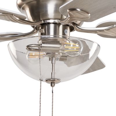 Ventilateur De Plafond CasaFan Mirage - Chrome, Télécommande, Lumière, 142 Cm