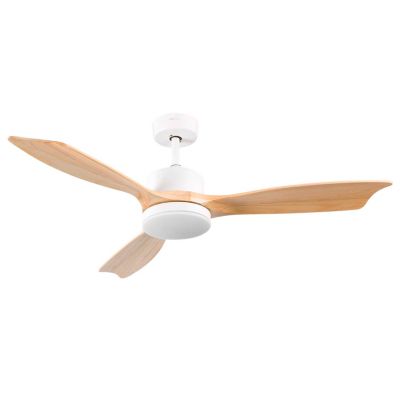 Ventilateur de Plafond avec Lumière 3 Pales Blanches 56W 6 Vitesses New York Dayron