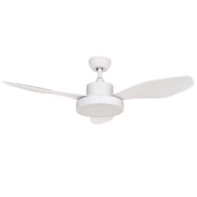 Ventilateur de plafond avec lumière LED blanc BANDERAS