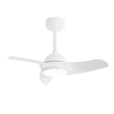 Ventilateur De Plafond 52 Pouces Avec Lumière LED, Moteur DC Réversible, Télécommande, 3 Pales En Bois Massif, Design Montage Encadré | Leroy Merlin