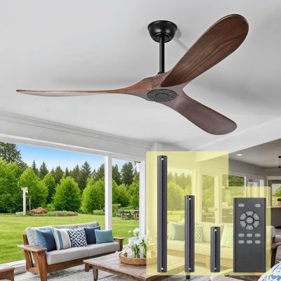 Ventilateur de Plafond Grande Taille 223 cm Silencieux avec ou sans Lumiere - EXQUIO, A-sans ampoule