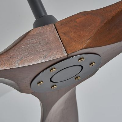 Ventilateur de Plafond Grande Taille 223 cm Silencieux avec ou sans Lumiere - EXQUIO, A-sans ampoule