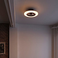Ventilateur de plafond Hewish LED intégrée IP20 3850lm ⌀58xH.17,4cm GoodHome