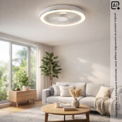 Ventilateur de plafond LED 40W Cosmo diamètre 55cm - Voltman