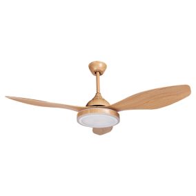 Ventilateur de plafond marron avec lampe MUDDY