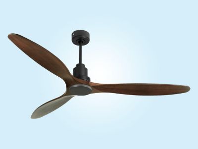 Ventilateur de plafond Réversible  Thermostat Wifi Moteur à courant continu Toits en pente Télécommande Hypersilence Mémoire Shopi