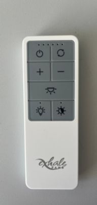 VENTILATEUR DE PLAFOND SANS PALES BLANC EXHALE SANS LED