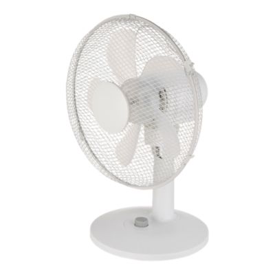 Ventilateur de table 28 cm blanc 3 vitesses