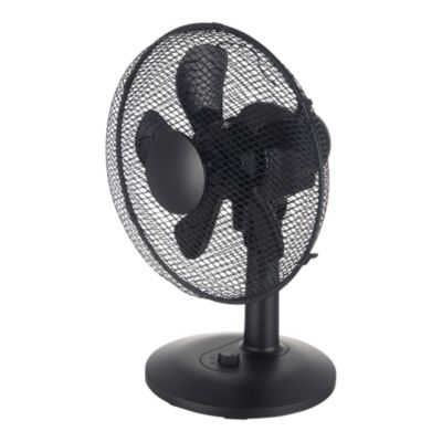 Ventilateur de table 28 cm noir 3 vitesses