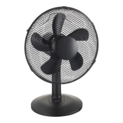 Ventilateur de table 28 cm noir 3 vitesses