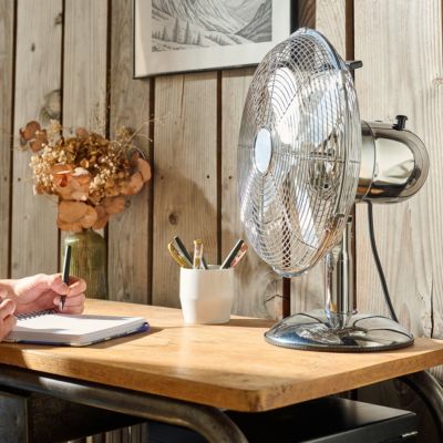 Ventilateur de table 30 cm chrome FTE30-23A