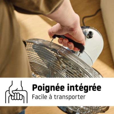 Ventilateur de table 30 cm chrome FTE30-23A
