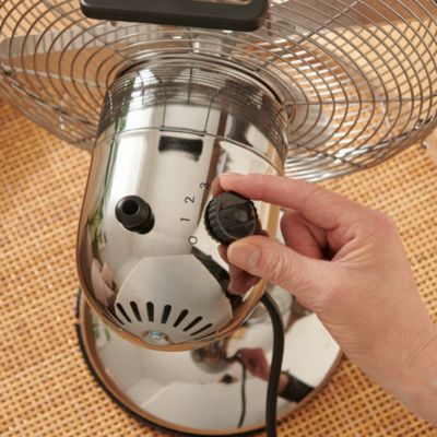 Ventilateur de table 30 cm chrome FTE30-23A