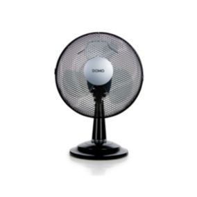 Ventilateur de table 40w 30cm 3vitesses noir Domo DO8139