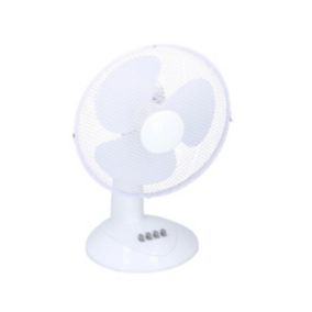 Ventilateur de table 45w 30cm 3 vitesses blanc Daewoo VENTINTERIOR