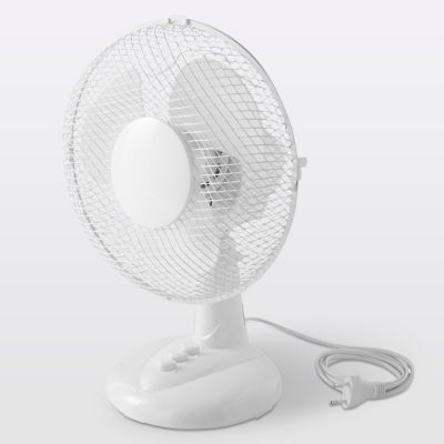 Ventilateur de table FT23A oscillation à 70° 2 vitesses blanc