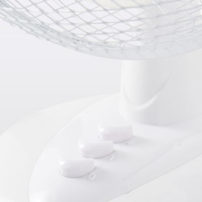 Ventilateur de table FT23A oscillation à 70° 2 vitesses blanc