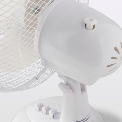 Ventilateur de table FT23A oscillation à 70° 2 vitesses blanc