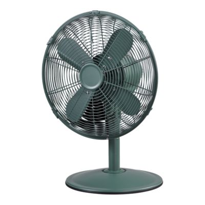 Ventilateur de table Goodhome vert métal 30 cm 45 W