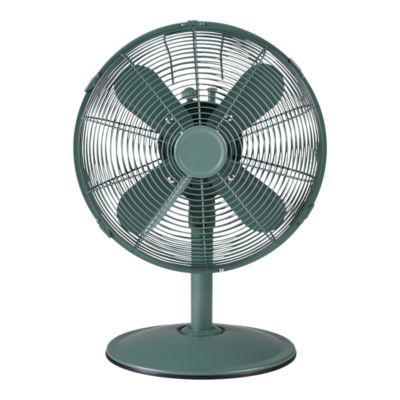 Ventilateur de table Goodhome vert métal 30 cm 45 W
