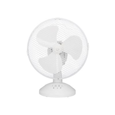 Ventilateur de table Oceanic 40W oscillant 23 cm blanc 2 vitesses